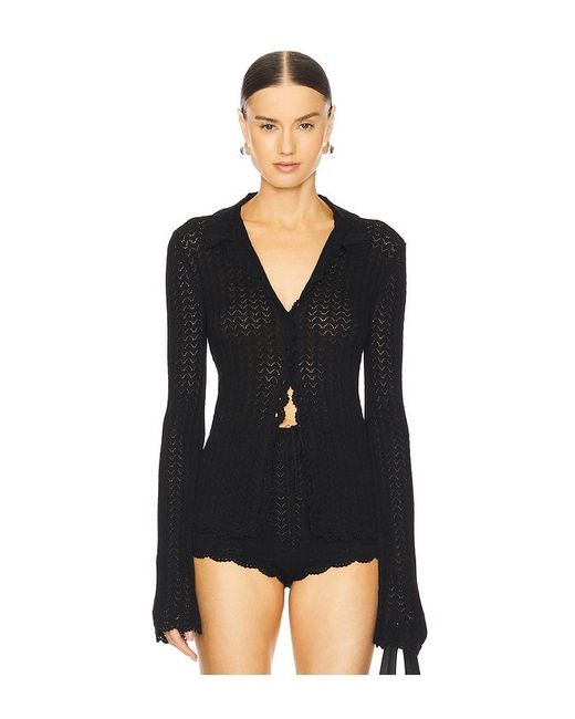 LPA Black Hana Cardigan
