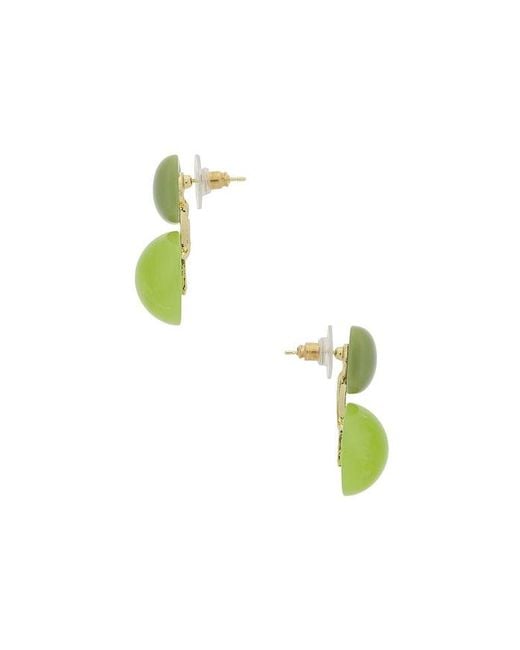 Casa Clara Green Koki Drop Earrings