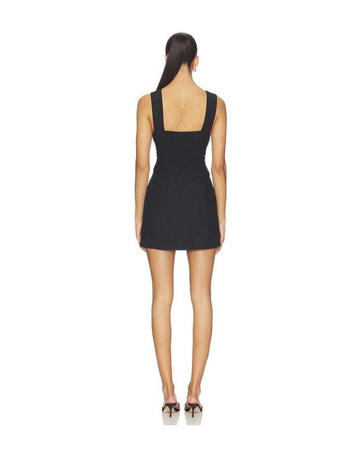 LSPACE Black Magnolia Mini Dress