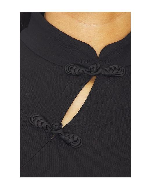SAU LEE Black Timo Jersey Top