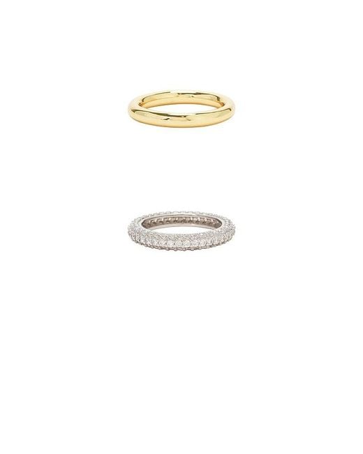 Shashi White Bree Ring Set