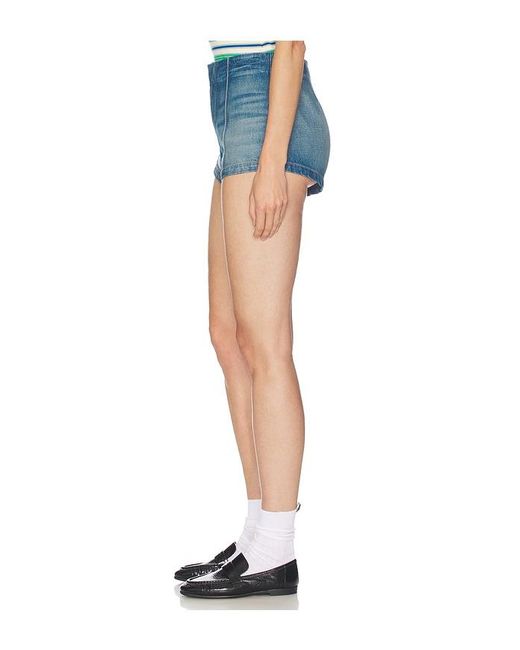 Helsa Blue Denim Micro Short
