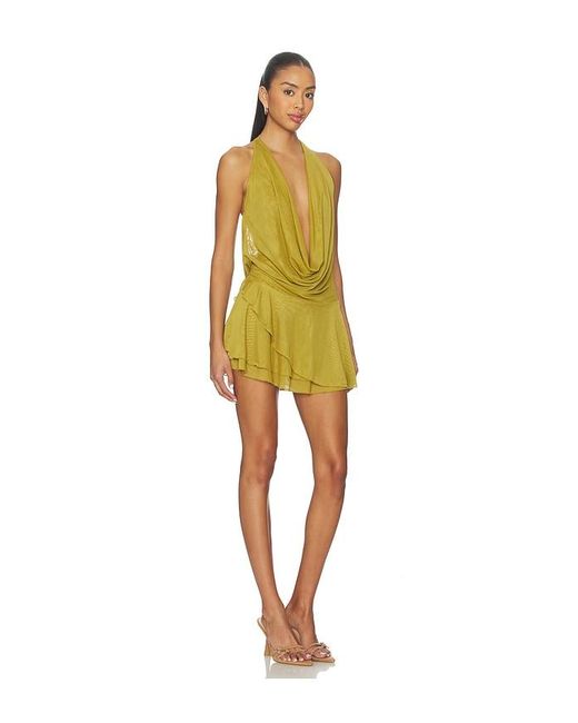 superdown Yellow Katsia Mini Dress