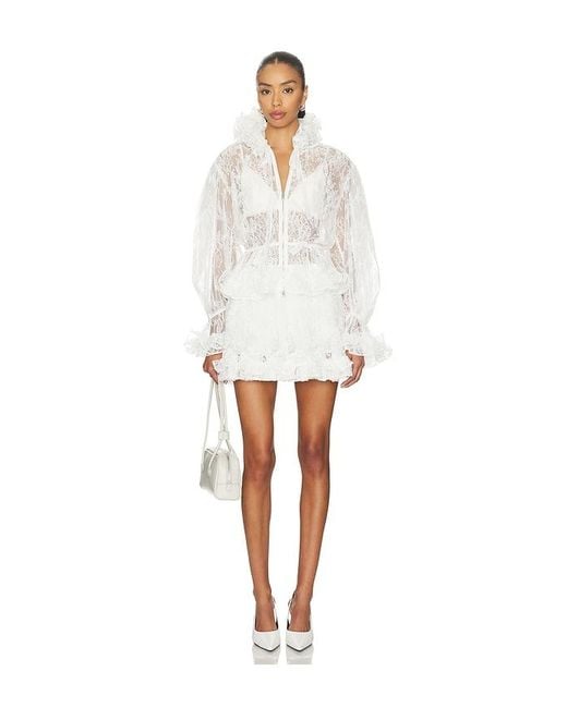 AKNVAS White Elisa Lace Jacket