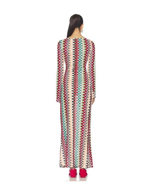 Seven Wonders Multicolor Emerie Scoop Neck Maxi Dress