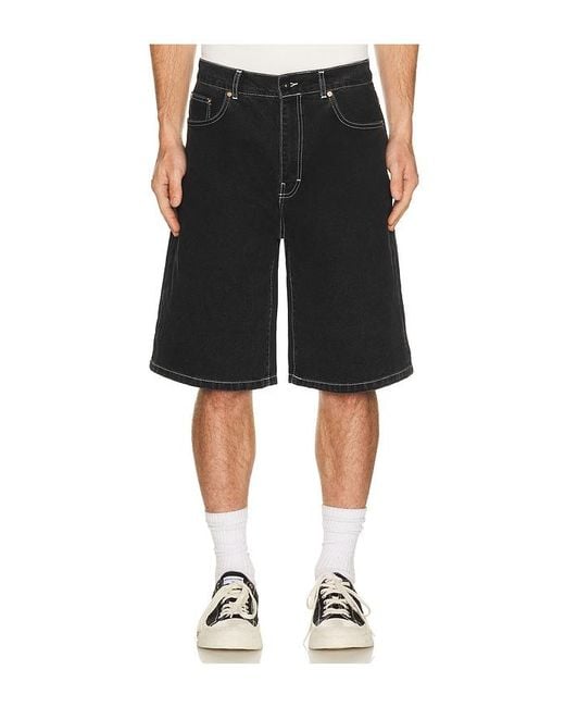 Stan Ray Black Wide Shorts for men