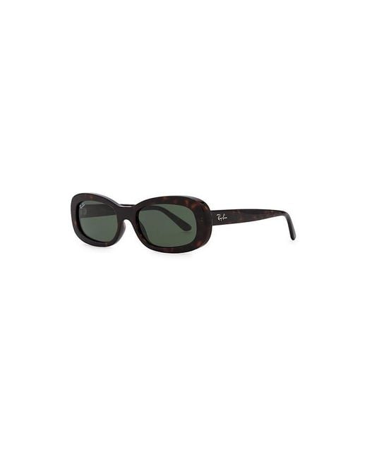 Ray-Ban Green Rectangular Sunglasses