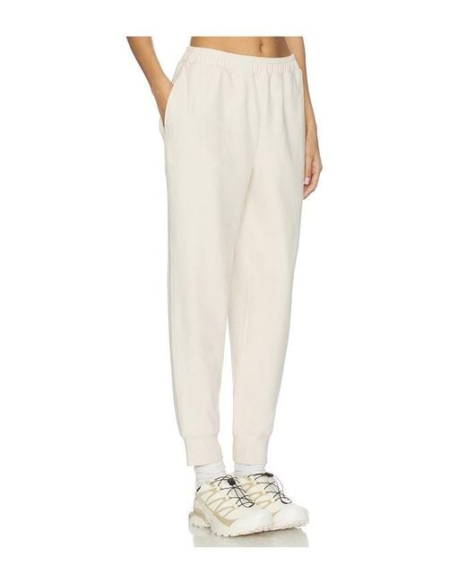 Varley White Brushedrib Slim Cuff 25 Pant
