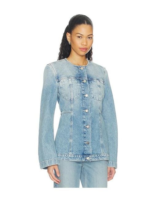 Closed Blue Fitted Denim Jacket