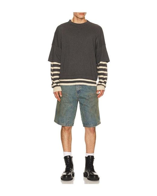 Huf Blue Kinda Loose Double Knee Short for men