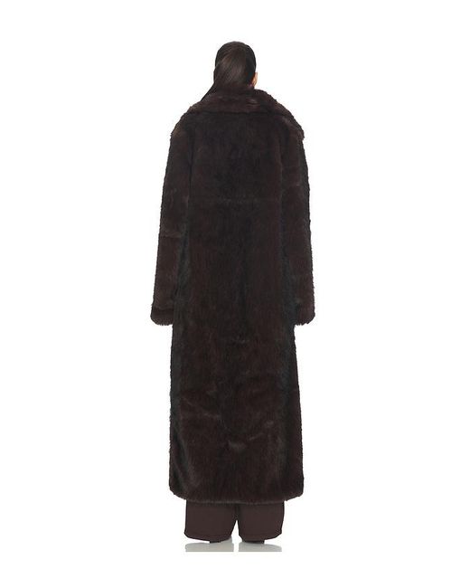 SNDY'S Black Leila Faux Fur Coat