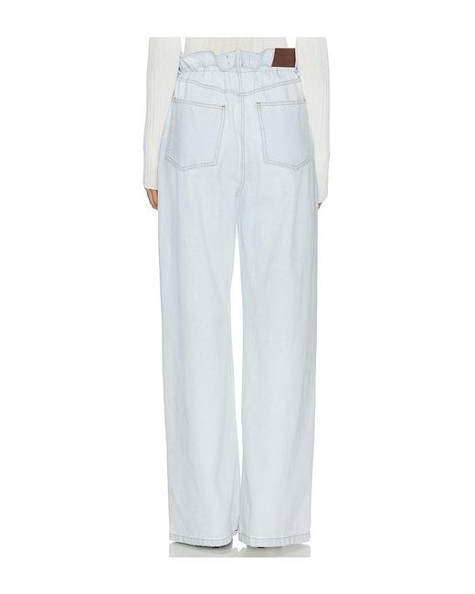SELMACILEK White Aria Denim Pants