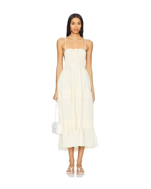 Free People White Maxikleid Free-Est Taking Sides
