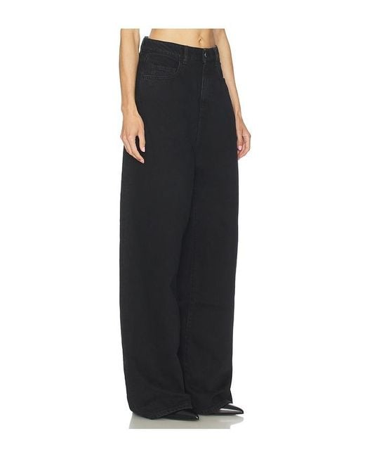 ICON DENIM Black Coco Wide Leg Jeans