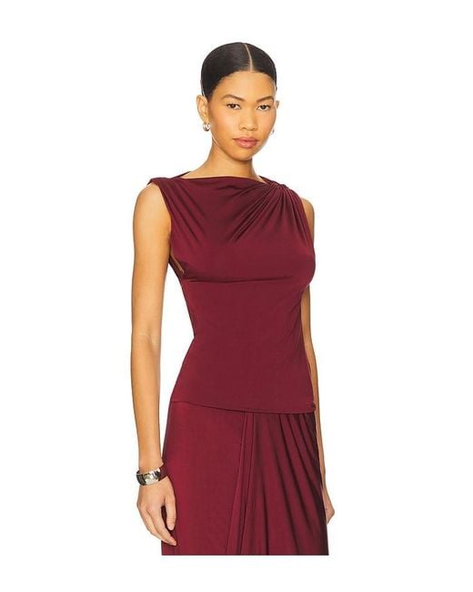 Misha Red The Sarin Jersey Top
