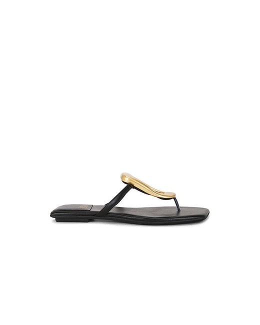 Jeffrey Campbell Black Linques 2 Flat Sandal