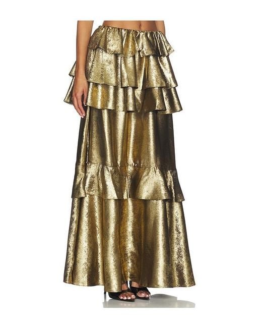 AKNVAS Metallic Vilhelmine Tiered Skirt