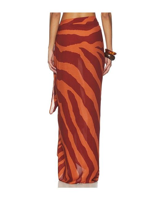 ViX Orange Printed Sarong