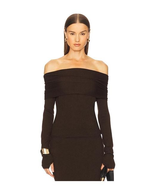 Cult Gaia Black Schulterfreies Top Andre