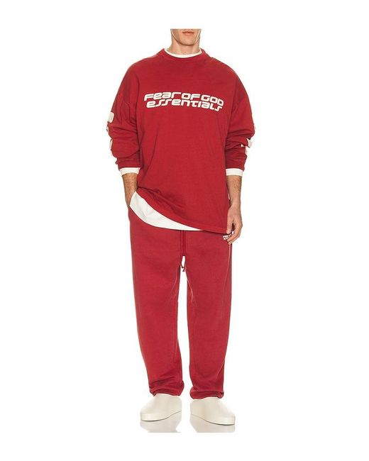 Fear Of God Red Classic Sweatpant for men