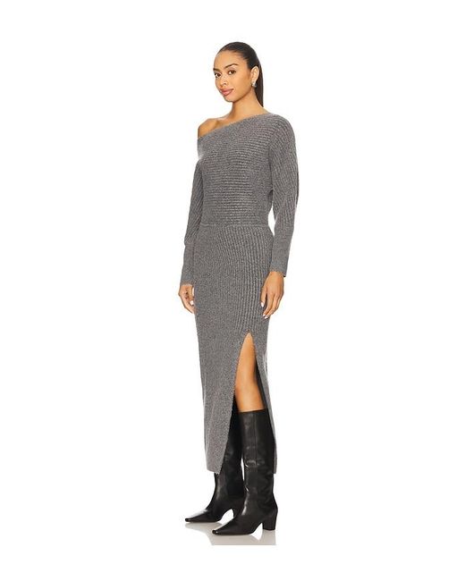 Line & Dot Gray Alta Sweater Dress