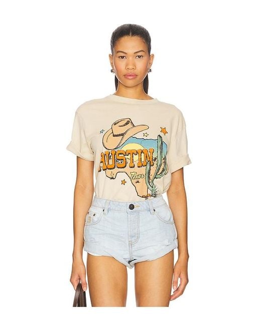 Junk Food White Austin Texas Tee