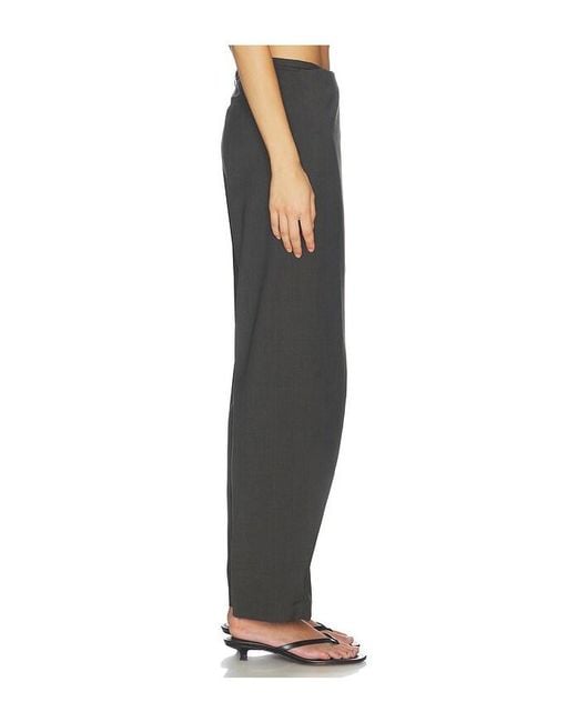 St. Agni Black Wrap Rouleau Pants
