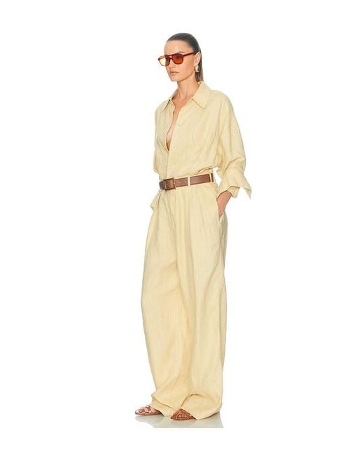 Helsa Natural Paperbag Jumpsuit