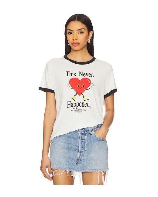 The Laundry Room White This. Never. Happened Ringer Tee