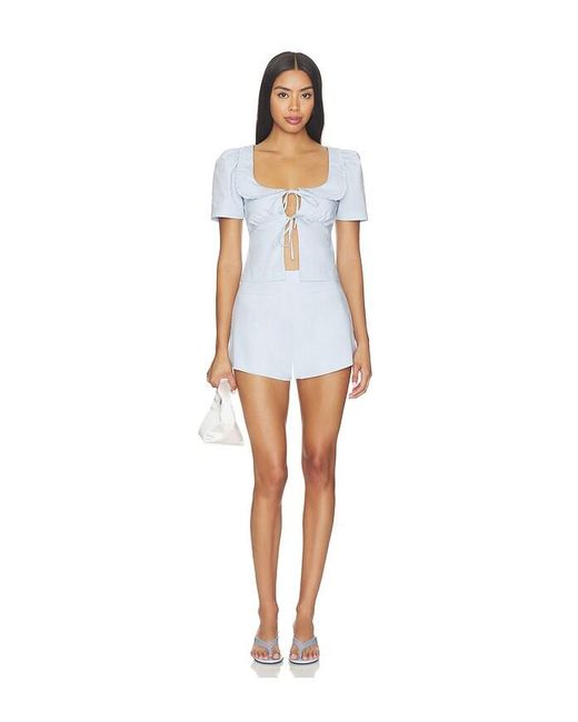 MAJORELLE Blue Shorts Ruby