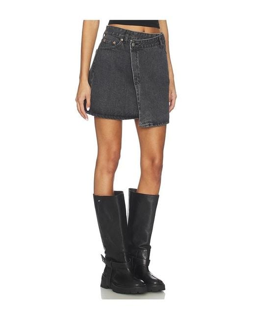 Dr. Denim Black Renay Skirt