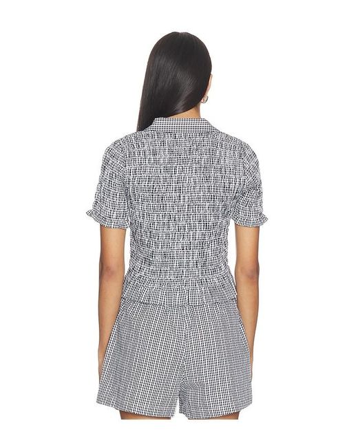 Rails Blue Alton Top