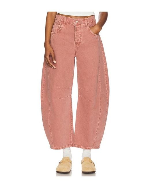 Jeans De Tiro Medio We The Free Good Luck En Color Rose Talla En Free People de color Multicolor