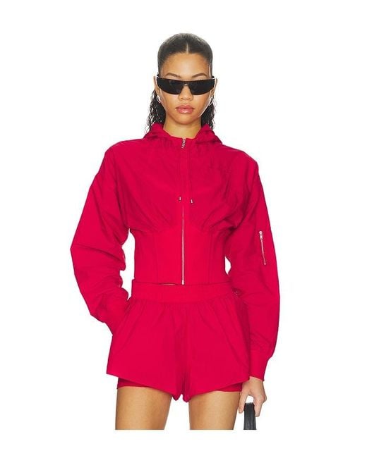 Fleur du Mal Red Nylon Jacket