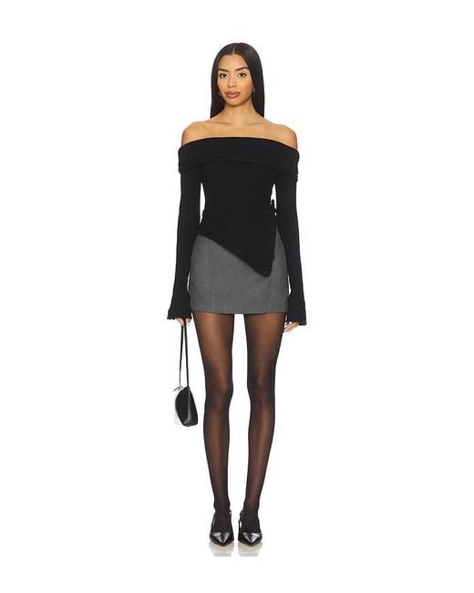 GUIZIO Black Soler Top