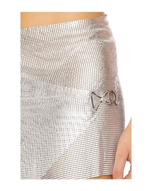 OW Collection White Gemma Mini Skirt