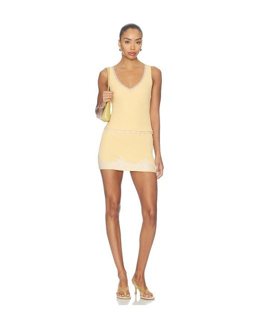 Tularosa Natural Elia Lace Knit Tank