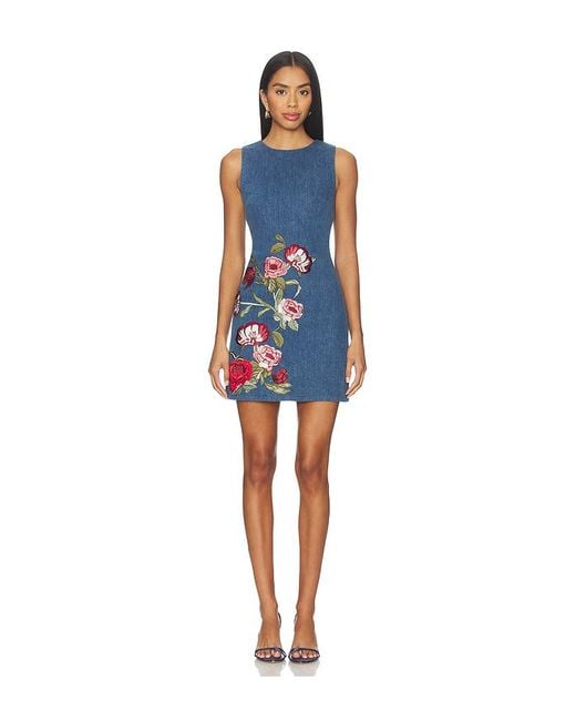 Alice + Olivia Blue Kleid Cade