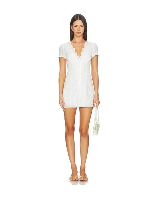 MORE TO COME White Keegan Mini Dress