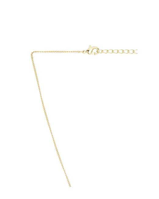 By Adina Eden White Square Solitaire Stone Toggle Charm Necklace