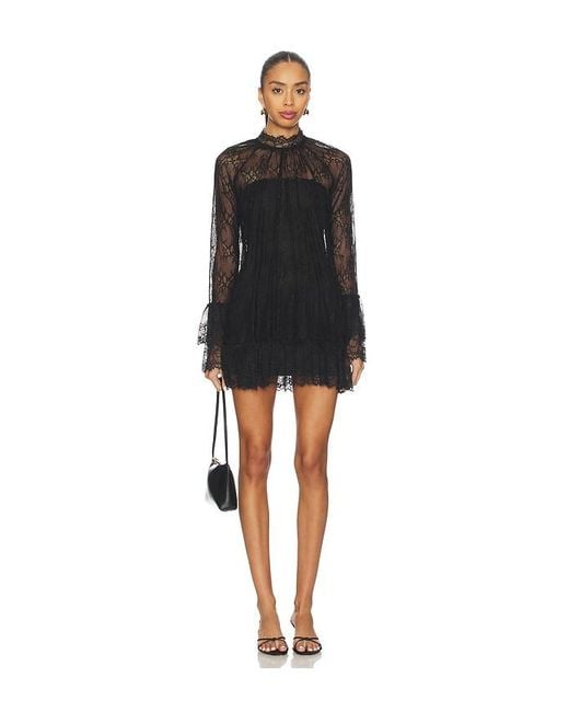 MORE TO COME Black Olisa Mini Dress