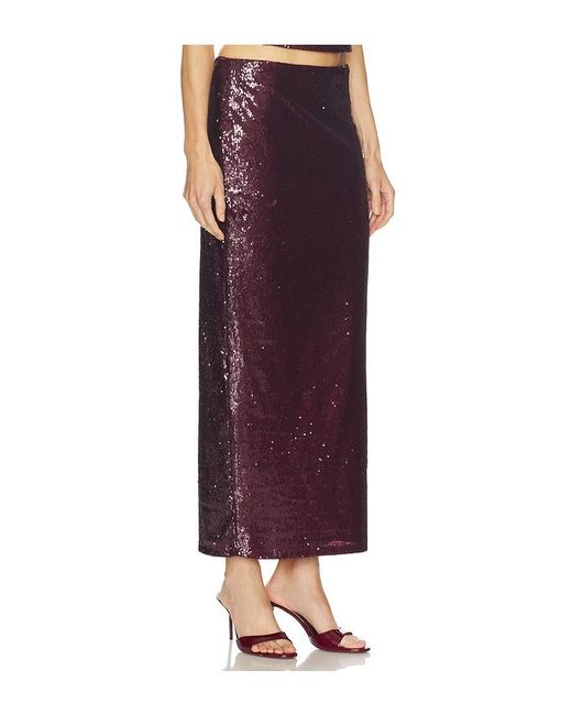 Camila Coelho Purple Noella Skirt