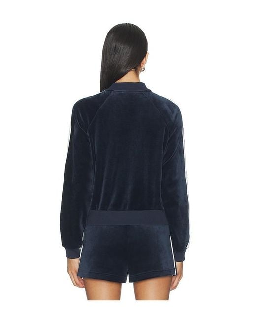 Splits59 Blue Heritage Velour Bomber Jacket