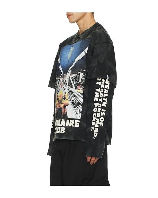 BBCICECREAM Blue Arrival Long Sleeve Tee for men