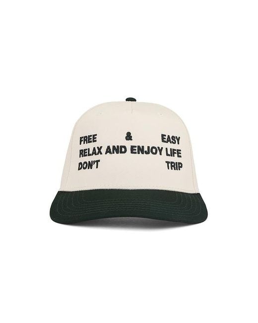 Free & Easy White Trifecta Two Tone 5 Panel Snapback Hat