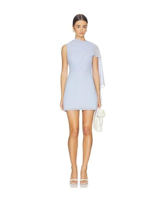 Amanda Uprichard Blue Marilla Dress