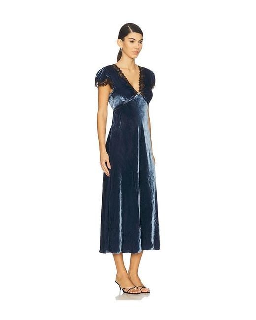 Rixo Blue Clarice Dress