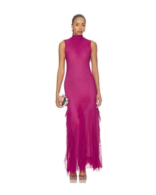 Especia Pink Aneta Mauve Long Dress