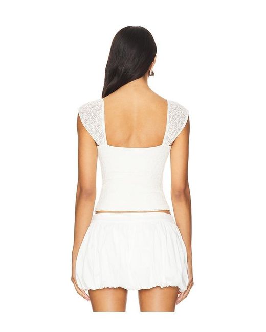 MORE TO COME White Kendall Top