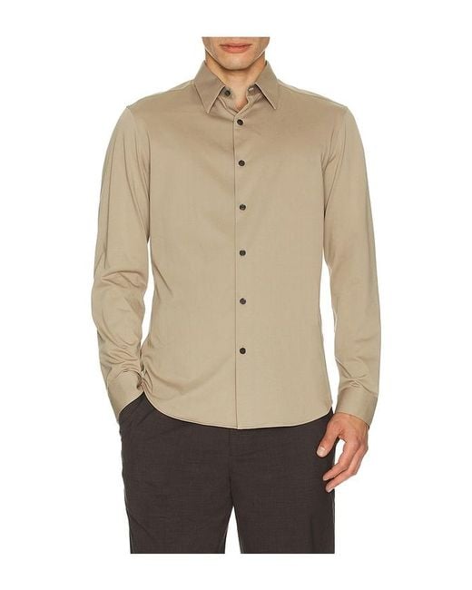 Theory Natural Sylvain Structure Knit Shirt for men